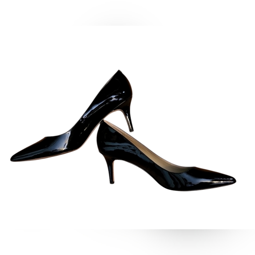 Ann Taylor Black Pattent Pump 9M